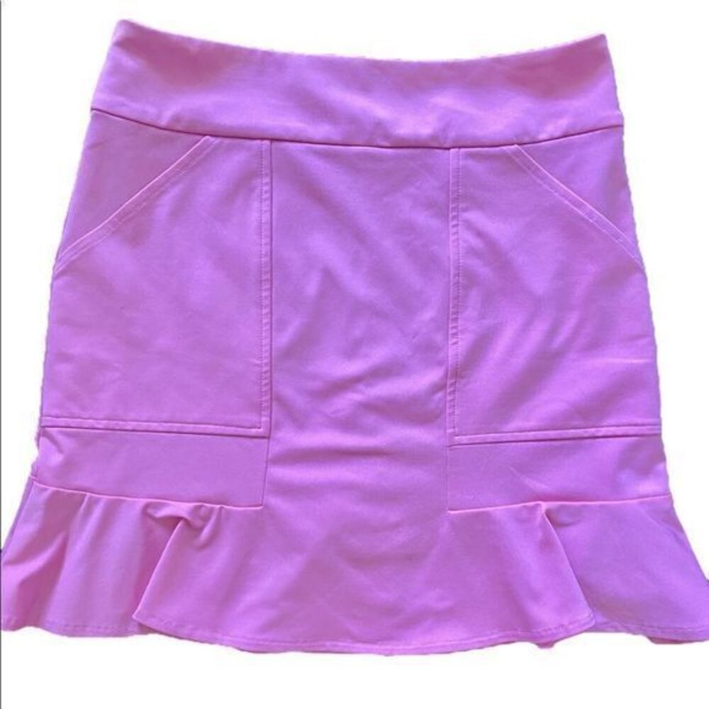 Kevan Hall Golf Skort - S pink , polyester spandex